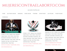 Tablet Screenshot of mujerescontraelaborto.com